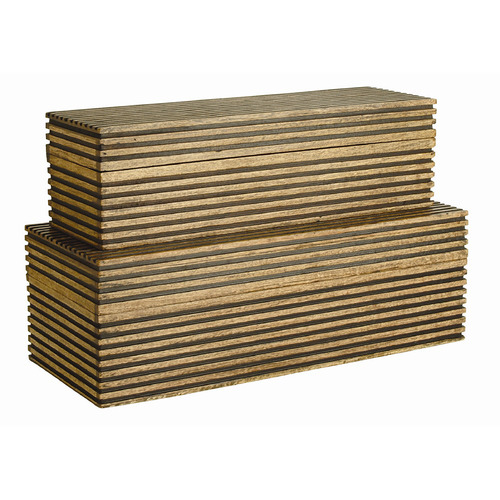 Arteriors Home Lighting Trinity Boxes Set of 2 in Chestnut by Arteriors Home 2222