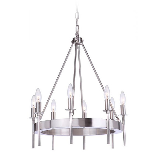 Craftmade Lighting Larrson Brushed Polished Nickel Chandelier by Craftmade Lighting 54328-BNK