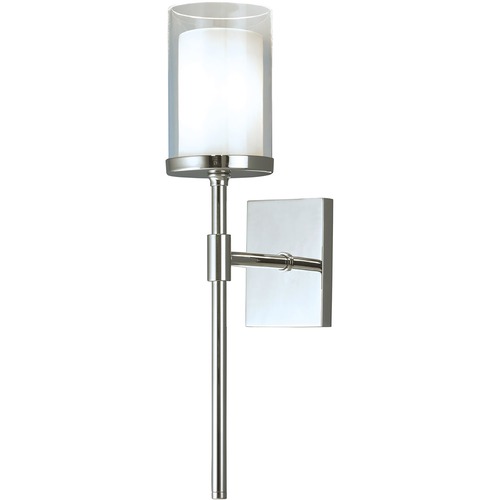 Norwell Lighting Kimberly Brush Nickel Sconce 8970-CH-CL