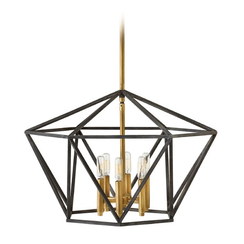 Hinkley Theory 24.25-Inch Pendant in Aged Zinc by Hinkley Lighting 3576DZ