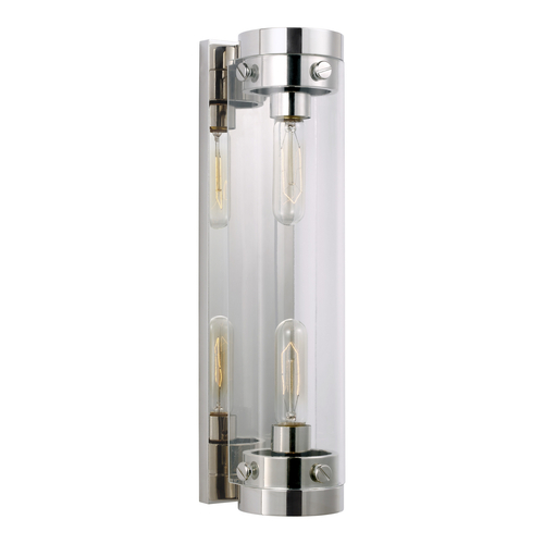 Visual Comfort Studio Collection Chapman & Meyers Garrett 18-Inch Tall Polished Nickel Sconce by Visual Comfort Studio CW1002PN