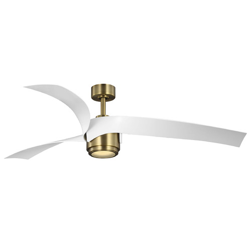 Progress Lighting Progress Lighting Insigna Vintage Brass LED Ceiling Fan with Light P250112-163-30