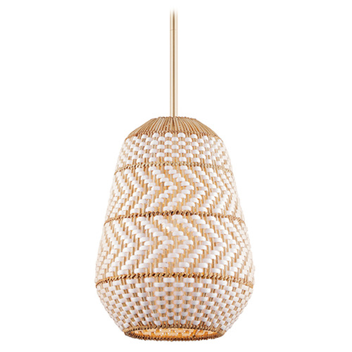 Crystorama Lighting Crystorama Lighting Zanzibar Soft Gold Pendant Light with Bowl / Dome Shade ZAN-9011-SG