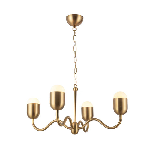 Alora Lighting Alora Lighting Effie Brushed Gold Chandelier CH558427BGOP