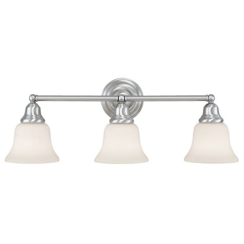 Design Classics Lighting Transitional 3-Light Bathroom Light Satin Nickel 773-09 G9110 KIT