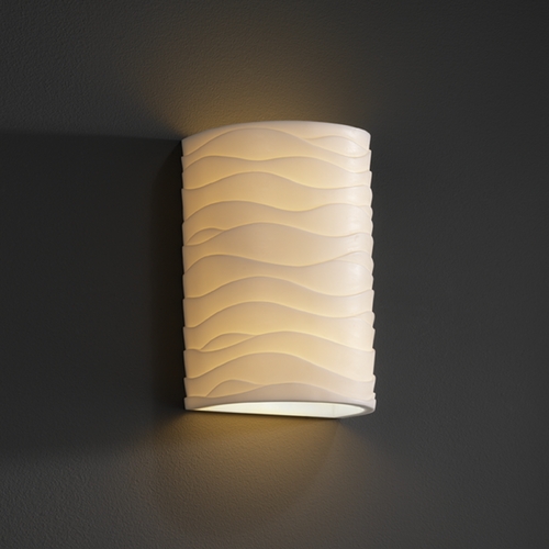 Justice Design Group Porcelina Collection Outdoor Wall Light by Justice Design Group PNA-0945W-WAVE