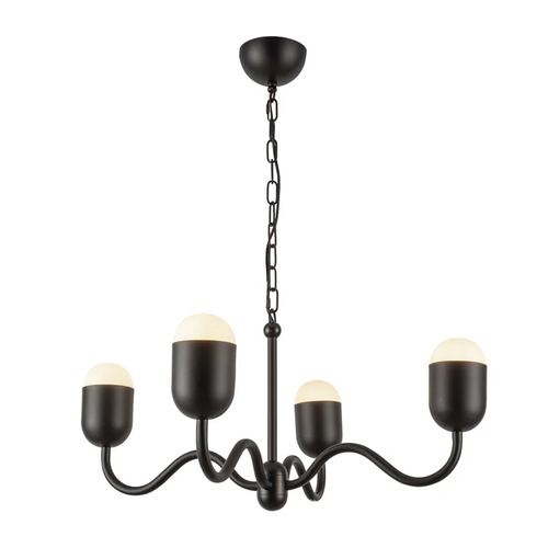 Alora Lighting Alora Lighting Effie Matte Black Chandelier CH558427MBOP