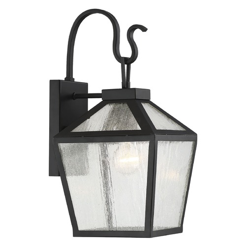 Savoy House Woodstock 16.50-Inch Outdoor Wall Lantern in Black by Savoy House 5-100-BK