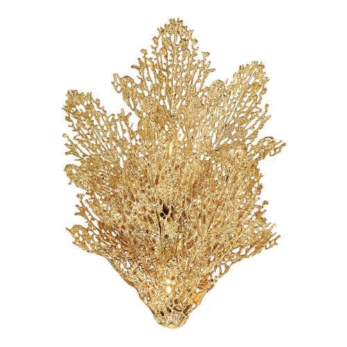 Metropolitan Lighting Evergold India Gold W& Vintage Brass LED Sconce by Metropolitan Lighting N7882-750-L
