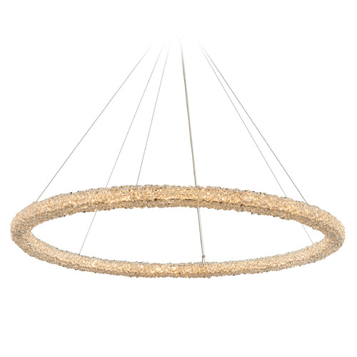 Allegri Lighting Allegri Crystal Lina Polished Chrome LED Pendant Light 035555-010-FR001