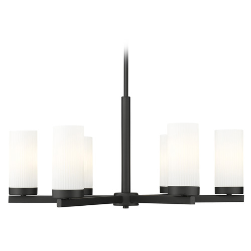 Z-Lite Z-Lite Danica Matte Black Chandelier 3044-6MB