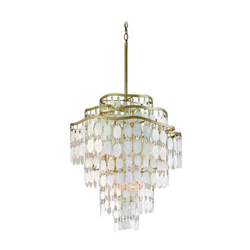 Corbett Lighting Dolce Champagne Leaf Linear Light by Corbett Lighting 109-412-CPL