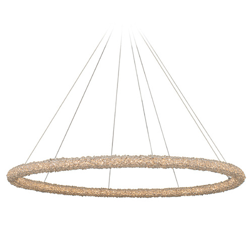 Allegri Lighting Allegri Crystal Lina Polished Chrome LED Pendant Light 035556-010-FR001