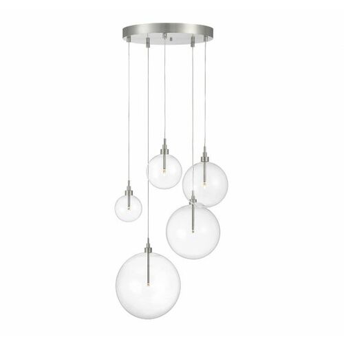 Meridian 5-Light Pendant in Brushed Nickel by Meridian M10099BN