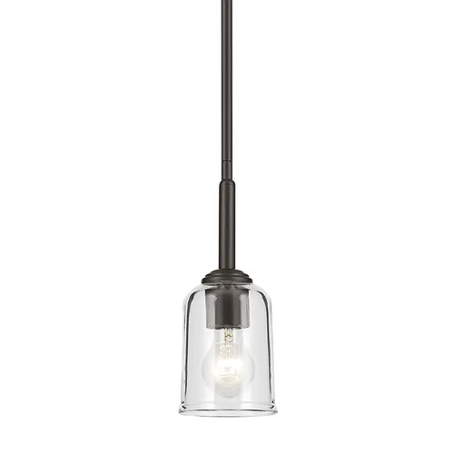 Kichler Lighting Kichler Lighting Shailene Olde Bronze Mini-Pendant Light with Bowl / Dome Shade 43674OZCLR