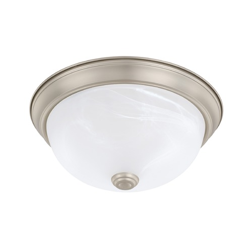 HomePlace by Capital Lighting Bates 11-Inch Matte Nickel Flush Mount by HomePlace by Capital Lighting 219021MN