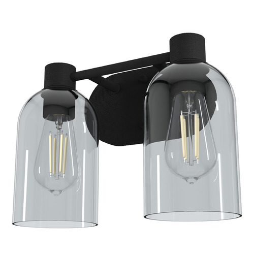Hunter Fan Company Hunter Fan Company Lochemeade Natural Black Iron Bathroom Light 19779