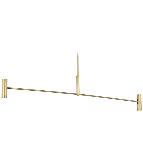 Visual Comfort Modern Collection Ponte Large Linear Chandelier in Brass by Visual Comfort Modern SLLS57130HAB
