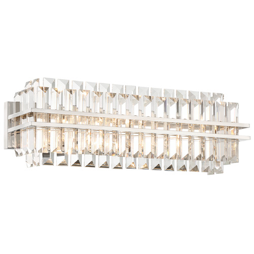 Crystorama Lighting Crystorama Lighting Hayes Polished Nickel Bathroom Light HAY-1413-PN
