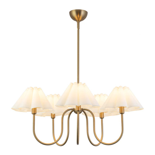 Alora Lighting Alora Lighting Rosemary Brushed Gold Chandelier CH610530BGFW