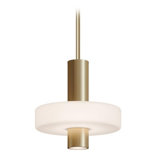 AFX Lighting Afx Lighting Sydney Light Antique Brass LED Mini-Pendant Light with Drum Shade SYDP10LAJUDLB