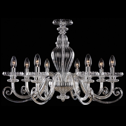 Metropolitan Lighting Chandelier with Clear Glass in Chrome by Metropolitan Lighting N9168