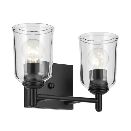 Kichler Lighting Kichler Lighting Shailene Black Bathroom Light 45573BKCLR