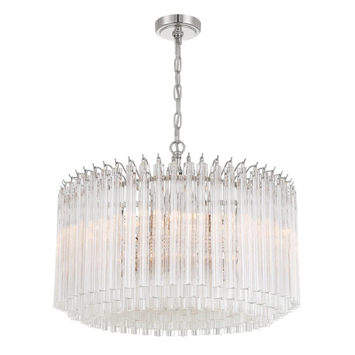 Crystorama Lighting Lofton 7-Light Chandelier in Polished Nickel by Crystorama Lighting LOF-5007-PN