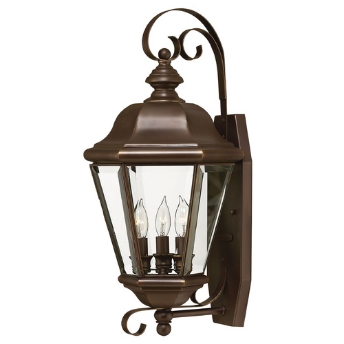 Hinkley Outdoor Wall Light with Clear Glass in Copper Bronze by Hinkley Lighting 2426CB