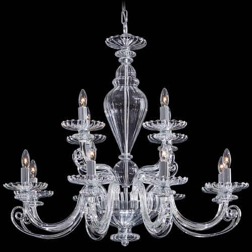 Metropolitan Lighting Chandelier with Clear Glass in Chrome by Metropolitan Lighting N9169