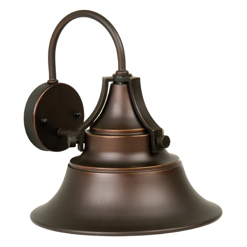 Craftmade Lighting Union 12-Inch Wide Oiled Bronze Gilded Outdoor Wall Light by Craftmade Lighting Z4414-OBG