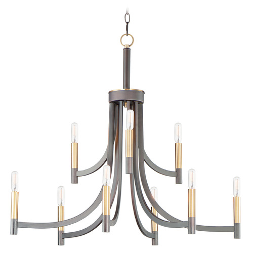 Maxim Lighting Maxim Lighting Lyndon Bronze & Antique Brass Chandelier 21529BZAB