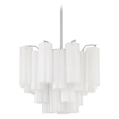 Crystorama Lighting Crystorama Lighting Addis Polished Chrome Chandelier ADD-300-CH-WH