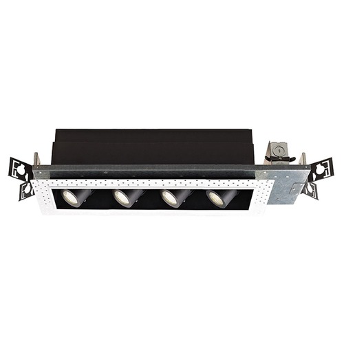 WAC Lighting Precision Multiples Black LED Recessed Can Light by WAC Lighting MT4LD416NE-F927-BK