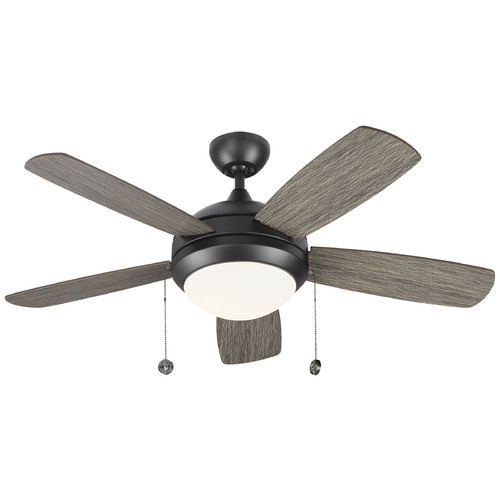 Generation Lighting Fan Collection Discus Classic 44 Aged Pewter LED Fan by Generation Lighting Fans 5DIC44AGPD-V1