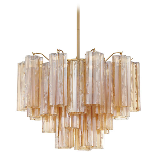 Crystorama Lighting Crystorama Lighting Addis Aged Brass Chandelier ADD-306-AG-AM