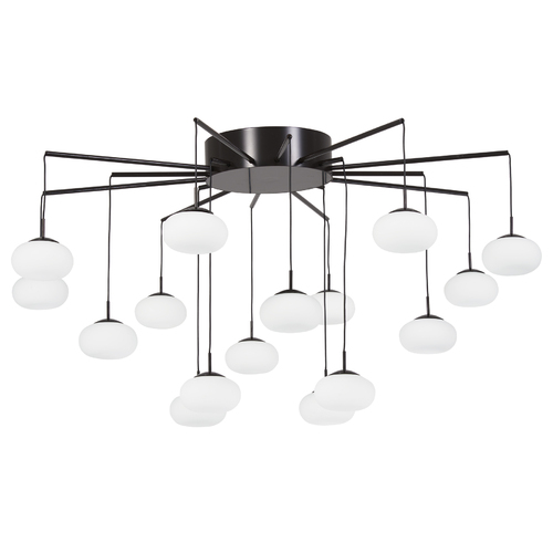 George Kovacs Lighting George's Web Convertible Semi-Flush Mount in Bronze by George Kovacs P8239-671-L