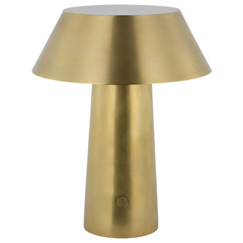 Visual Comfort Modern Collection Sesa Rechargeable LED Table Lamp in Brass by Visual Comfort Modern SLTB25727HAB