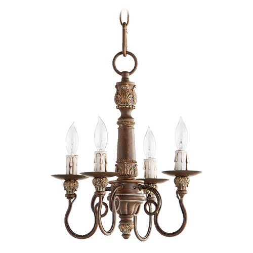 Quorum Lighting Salento Vintage Copper Chandelier by Quorum Lighting 6006-4-39