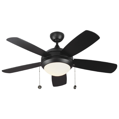 Generation Lighting Fan Collection Discus Classic 44 Matte Black LED Fan by Generation Light Fans 5DIC44BKD-V1