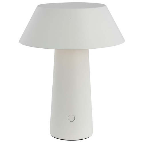 Visual Comfort Modern Collection Sesa Rechargeable LED Table Lamp in White by Visual Comfort Modern SLTB25727W