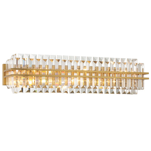 Crystorama Lighting Crystorama Lighting Hayes Aged Brass Bathroom Light HAY-1415-AG