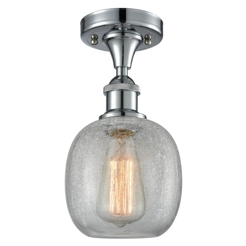 Innovations Lighting Belfast Polished Chrome Semi-Flush Mount by Innovations Lighting 516-1C-PC-G105