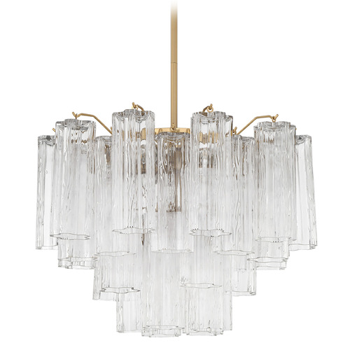 Crystorama Lighting Crystorama Lighting Addis Aged Brass Chandelier ADD-306-AG-CL