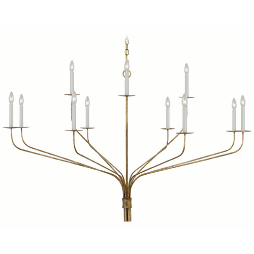 Visual Comfort Signature Collection Ian K. Fowler Belfair Chandelier in Iron by Visual Comfort Signature IKF5753GI