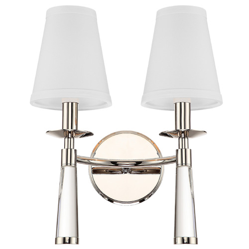 Crystorama Lighting Crystorama Lighting Baxter Polished Nickel Sconce 8862-PN