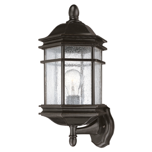 Dolan Designs Lighting Seeded Glass Outdoor Wall Light Bronze 16-3/4-Inch Dolan Designs 9236-68