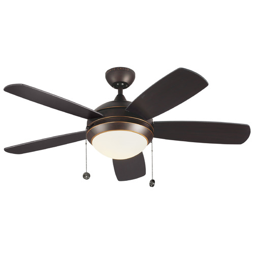 Generation Lighting Fan Collection Discus Classic 44 Roman Bronze LED Fan by Generation Lighting Fans 5DIC44RBD-V1