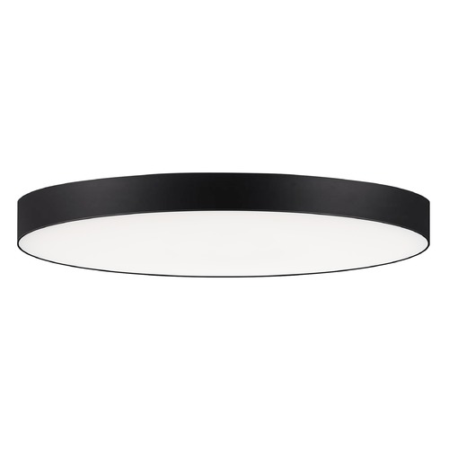 Maxim Lighting Trim 9-Inch Round LED Flush Mount in Black 3000K by Maxim Lighting 57663WTBK