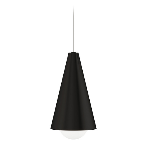 Visual Comfort Modern Collection Mini Joni LED Monopoint Pendant in Black by Visual Comfort Modern 700MPJNIB-LED930